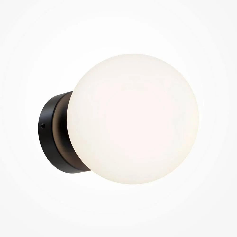 Netlighting Maytoni Basic Form 15cm Modern Wall Lamp Matt Black E14