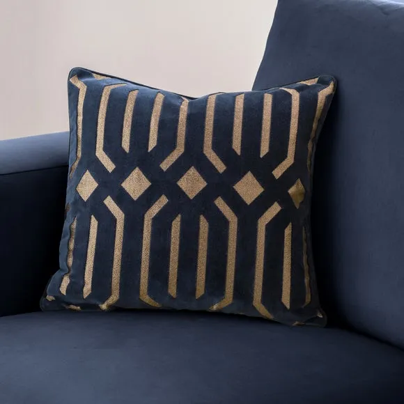 Luxe Deco Cut Velvet Cushion 3