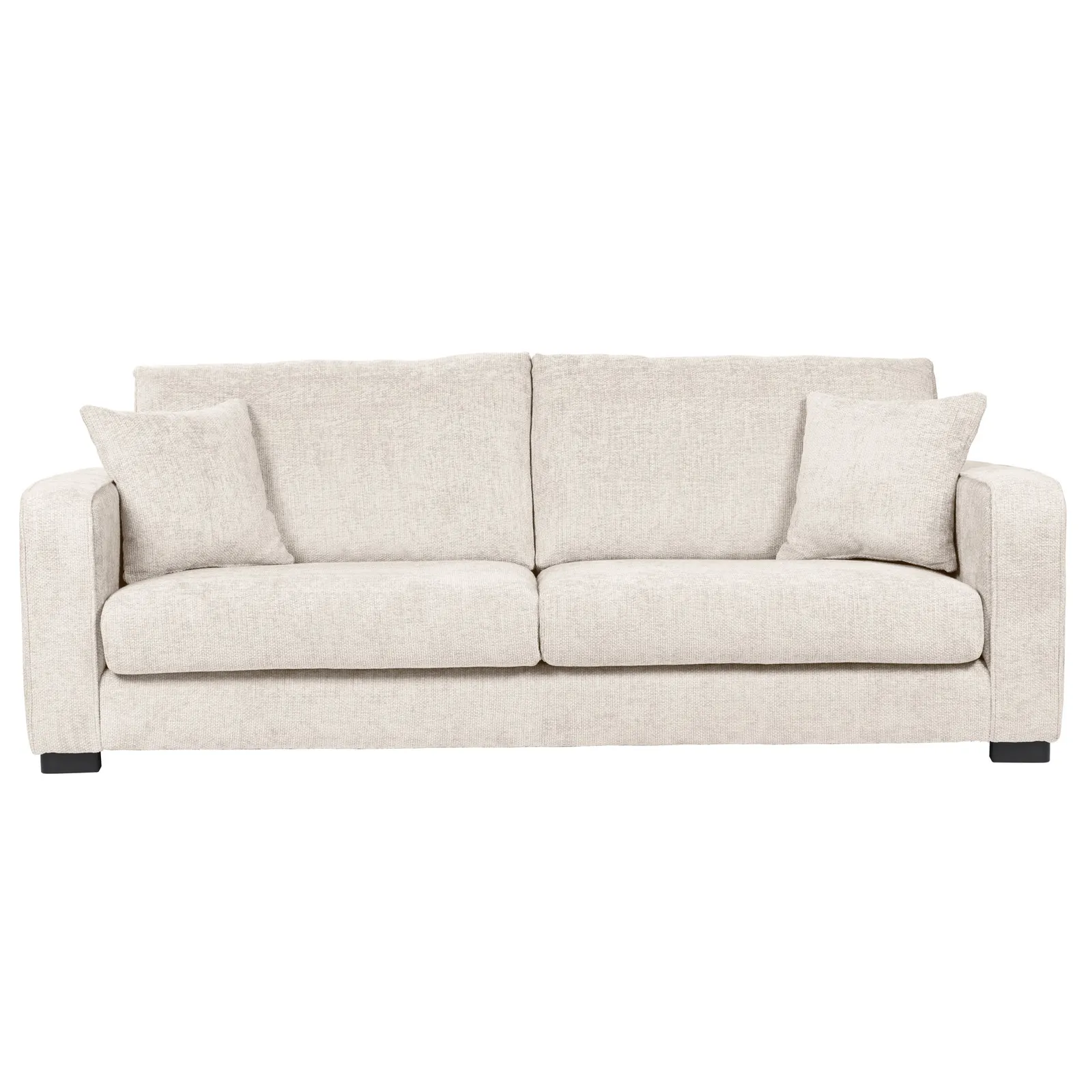 Carson Chunky Chenille 4 Seater Sofa Brown