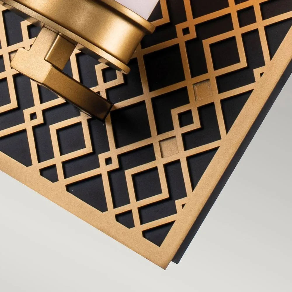 Netlighting Ziggy Bathroom Wall Lamp Lacquered Gold IP44 4