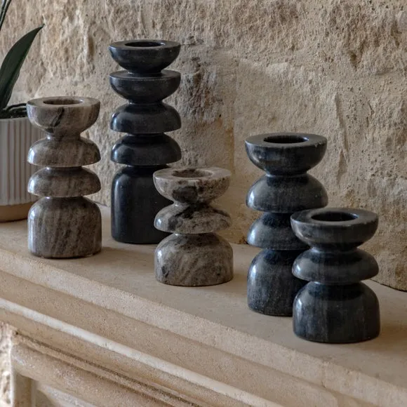 Azuaga Marble Tealight Candlestick Holder 3