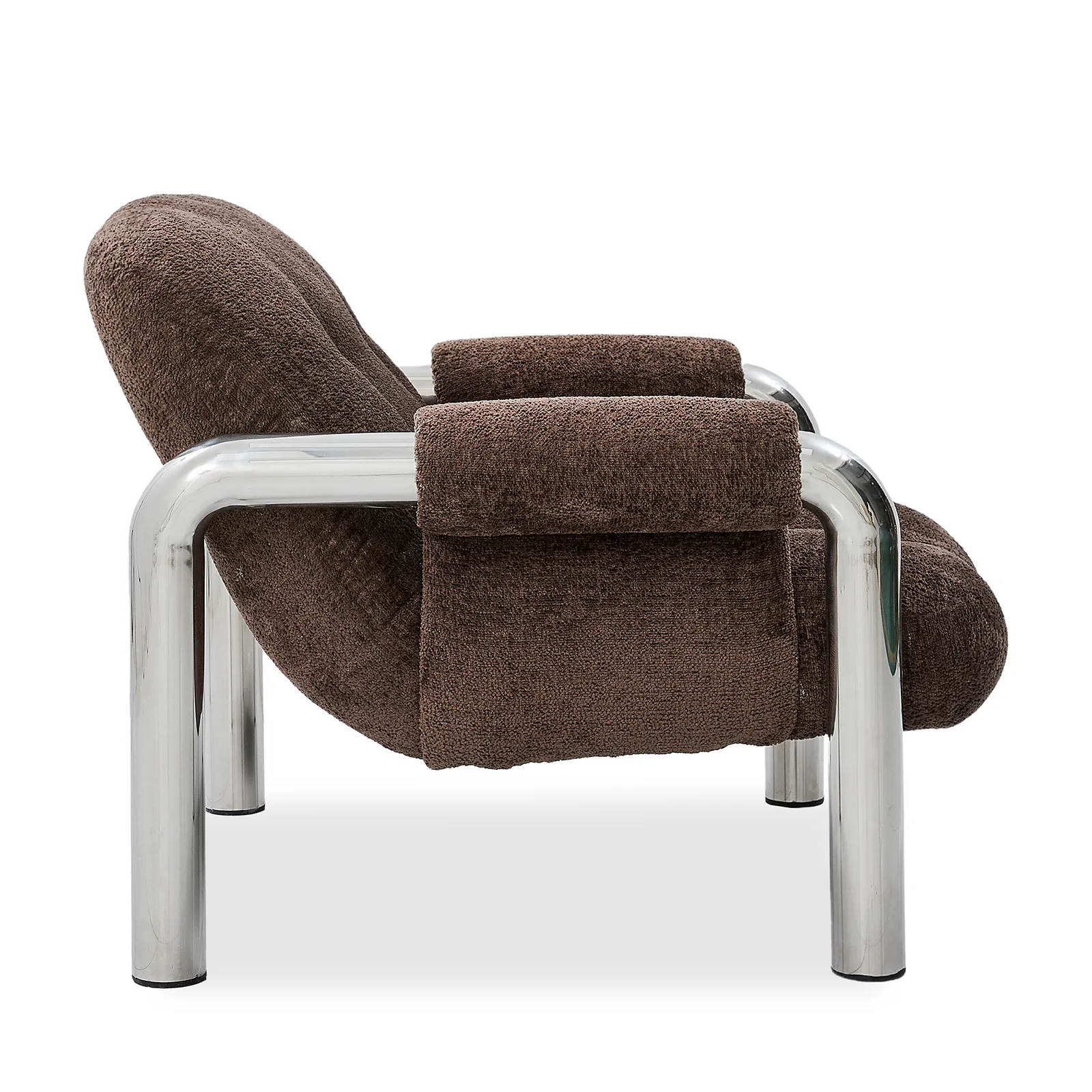 Travolta Lounge Armchair, Brown Fabric | Barker & Stonehouse 6