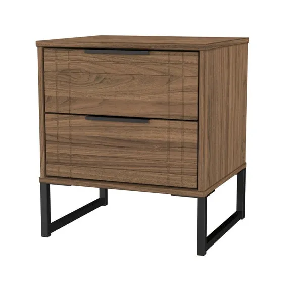 Darlton 2 Drawer Bedside Table 4
