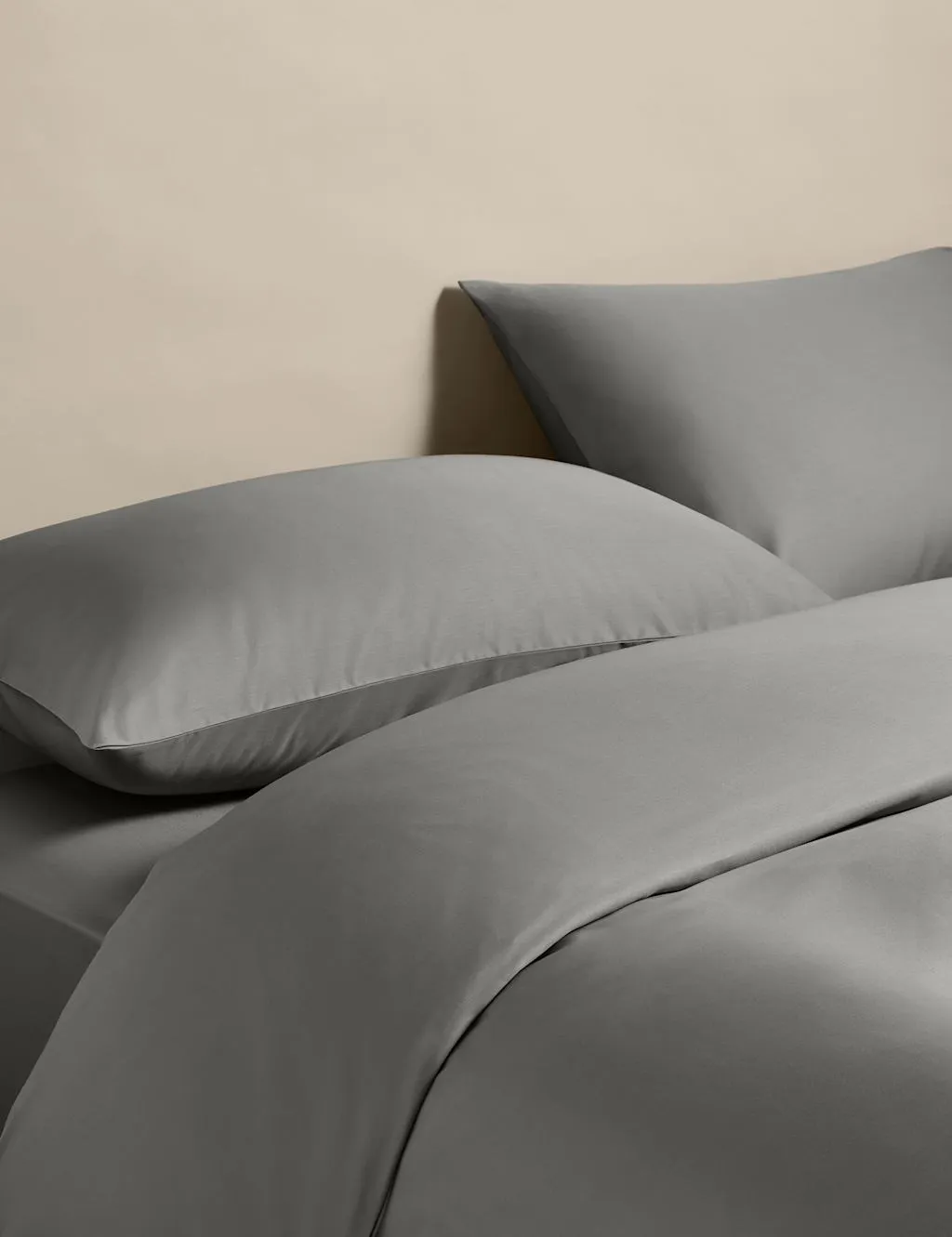 M&S Egyptian Cotton 400 Thread Count Silky Bedding Set Marble