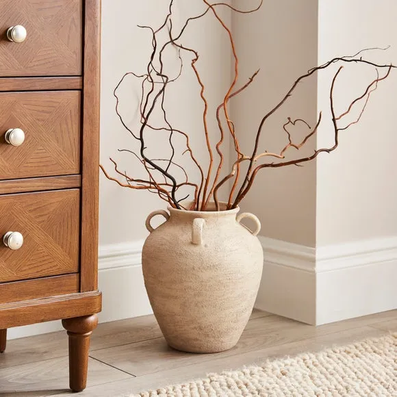 Textured Ceramic Urn Vase