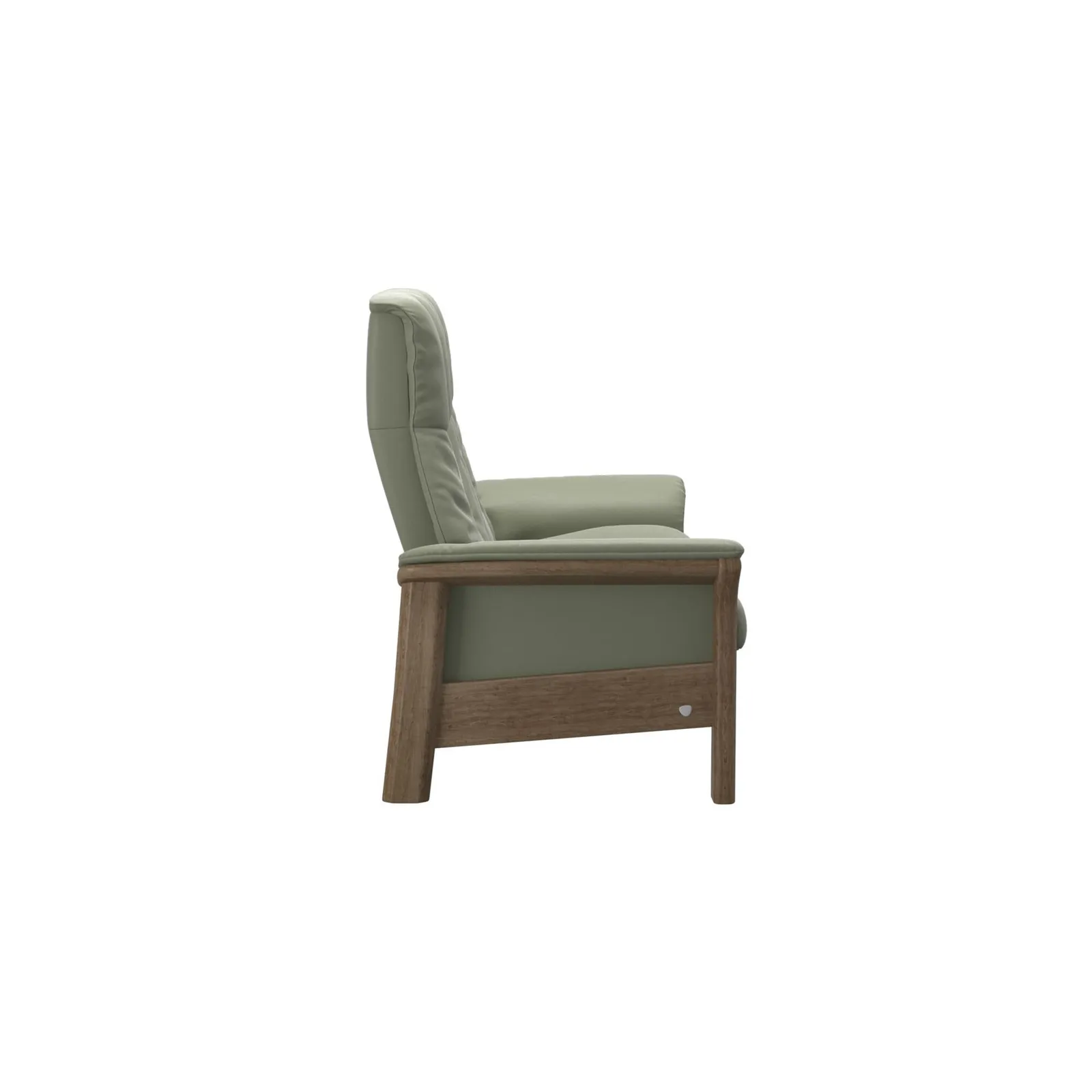 Stressless Buckingham 2 Seater Recliner Sofa, Grey Leather | Barker & Stonehouse 3