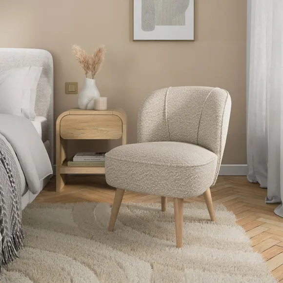 Elsie Tonal Boucle Cocktail Chair
