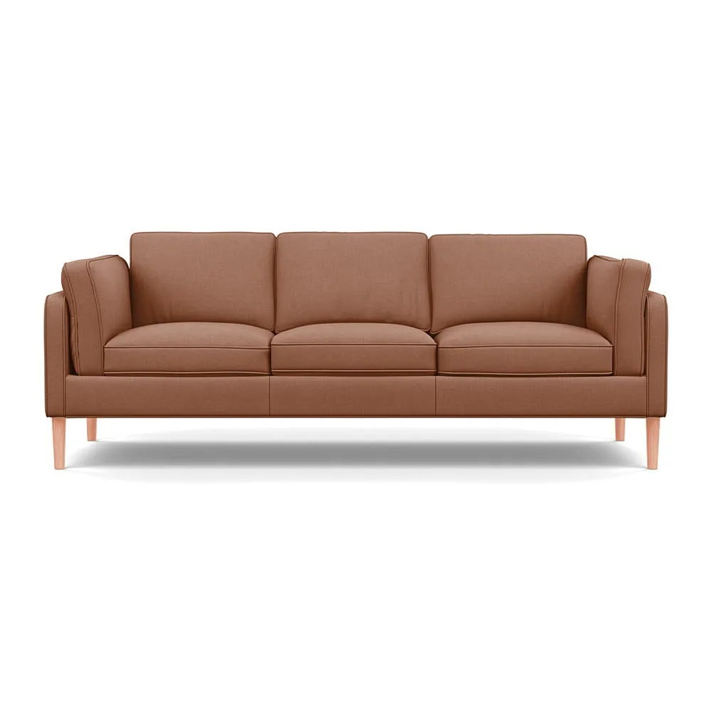 Heal's Sonno 4 Str Sofa Siena Cotton Clay Natural Feet 1