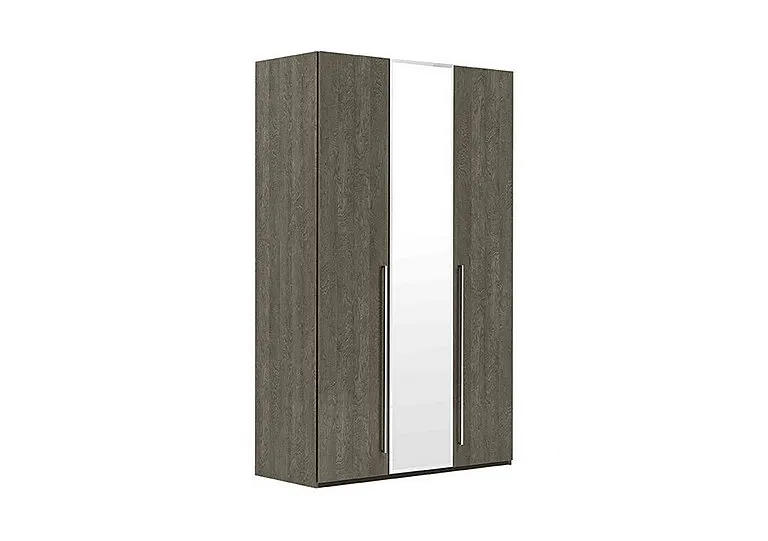 Venezia 3 Door Wardrobe with 1 Mirror Door - Silver Birch