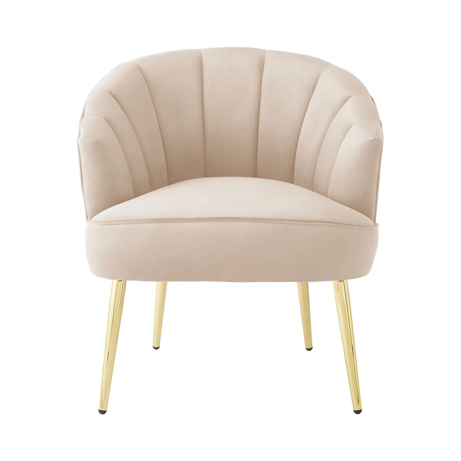 GFW Pettine Velvet Accent Chair in Natural 2