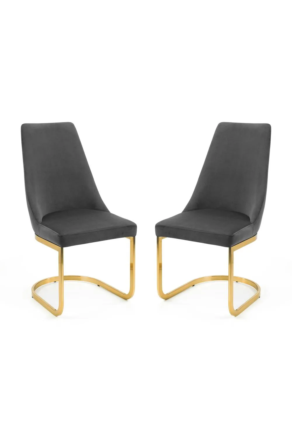 Julian Bowen Vittoria High Back Upholstered Dining Chair (Set of 2) in Grey 6