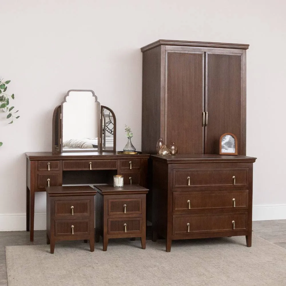 Melody Maison 6 Piece Furniture Set - Georgian Range in Dark Brown