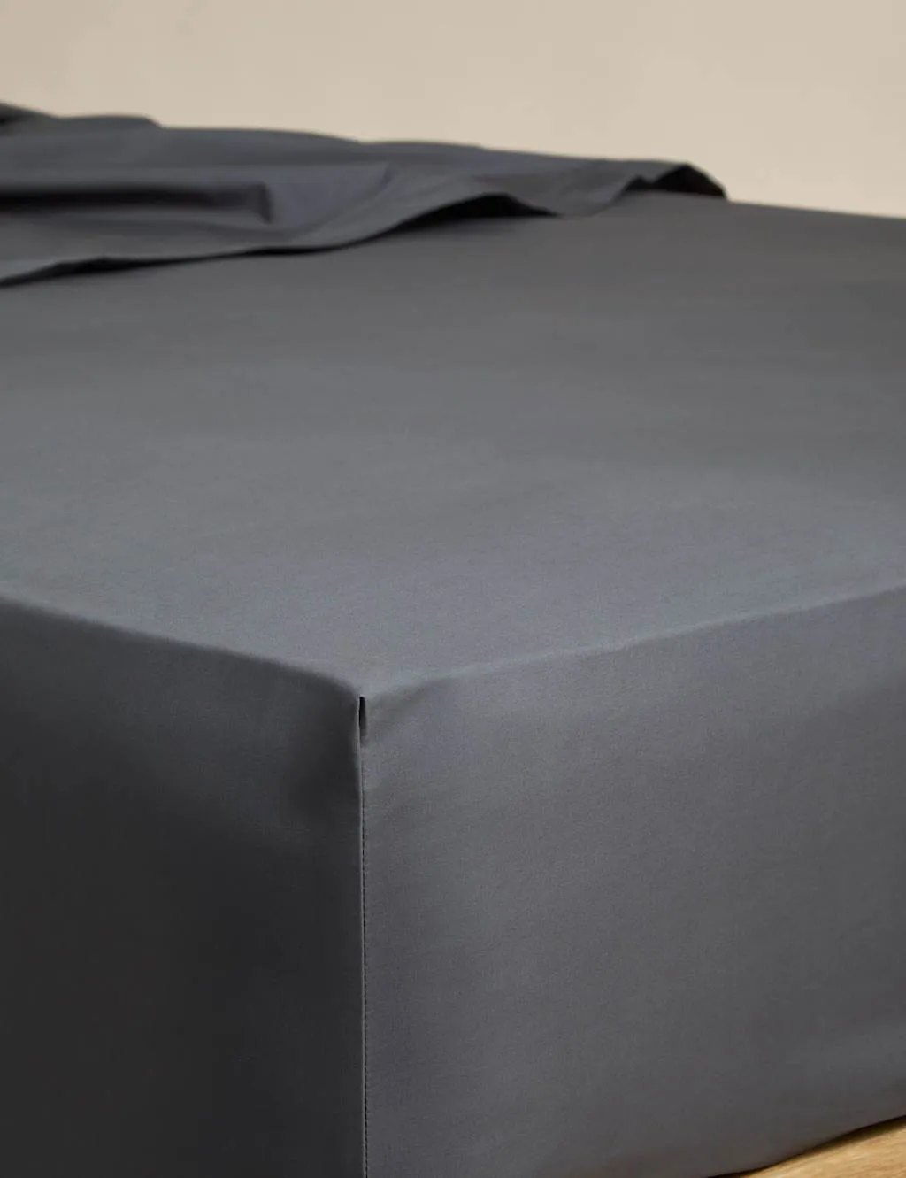 M&S Egyptian Cotton 230 Thread Count StayPut Fitted Sheet Charcoal