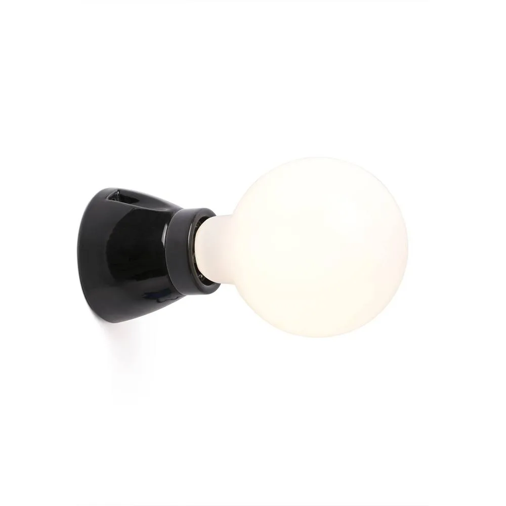 Netlighting Kera Globe Wall Lamp Black 1 Light E27