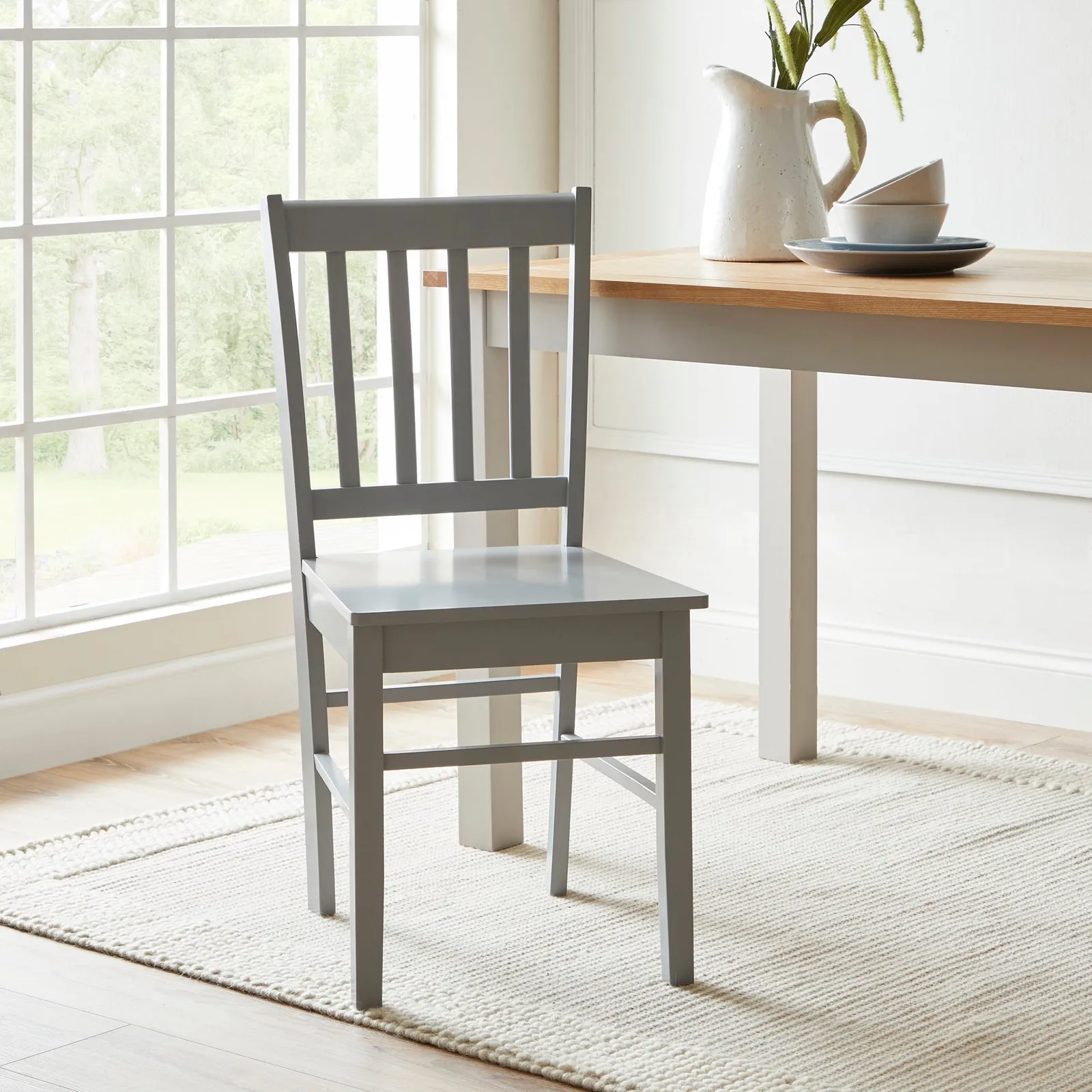 Brixton Set of 2 Dining Chairs Grey