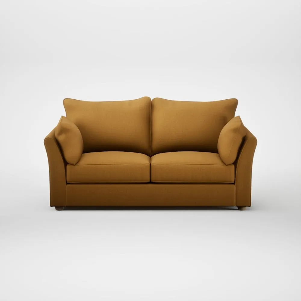 Heal's Tailor 3 Seater Sofa Smart Cotton Linen Sahara Natural Feet 2