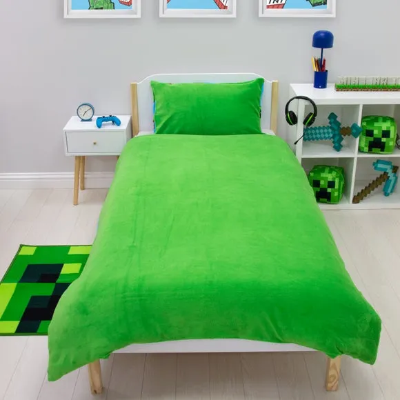 Minecraft Fleece Duvet Cover & Pillowcase Set 3