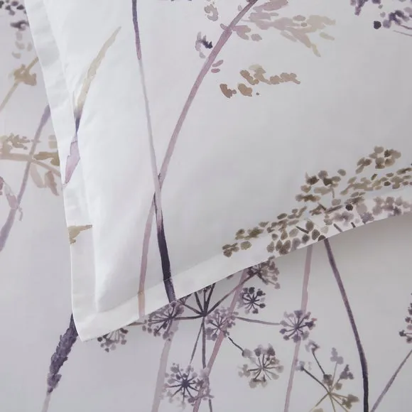 Dorma Purity Meadow Mauve 100% Cotton Oxford Pillowcase Pair 3