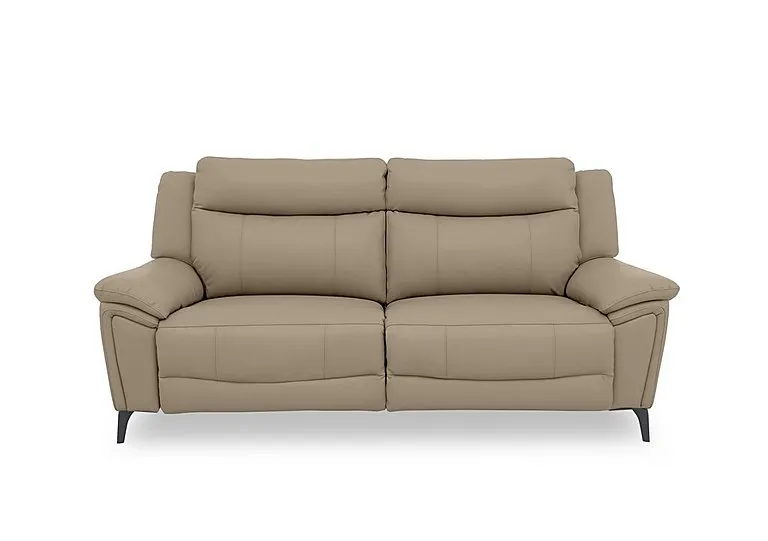 Panache Leather 3 Seater Power Recliner Sofa with Power Headrests and Heated Seats