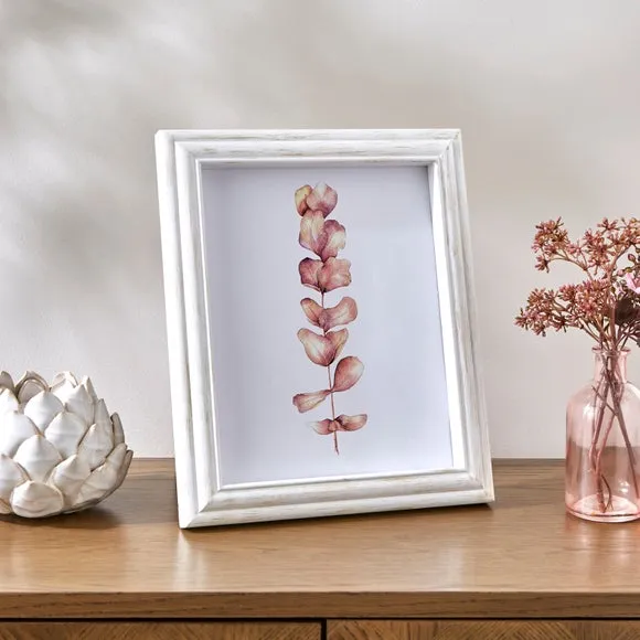 Churchgate Washed Wooden White Photo Frame 1