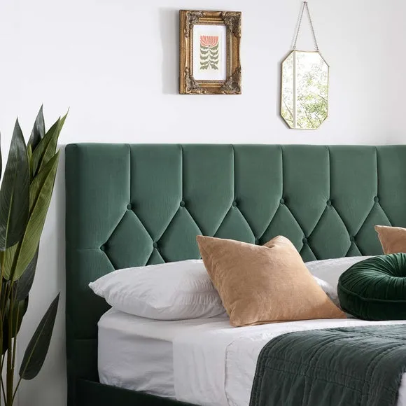 Loxley Velvet Ottoman Bed Frame 3