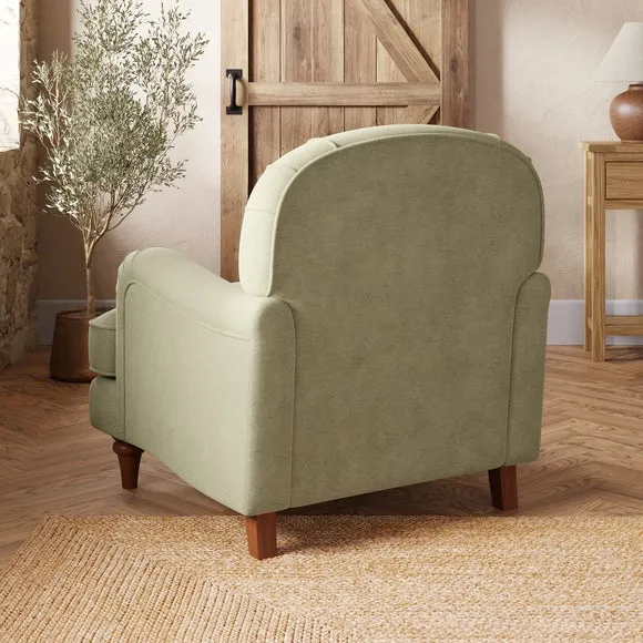Beatrice II Soft Tonal Chenille Armchair 2