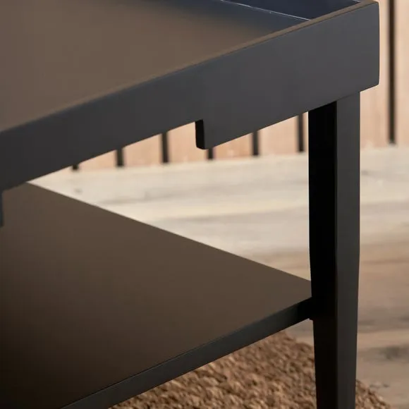 Marnie Coffee Table, Black Wood 4