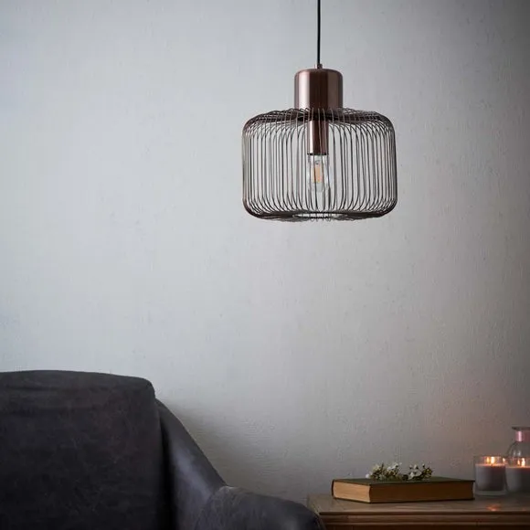 Vogue Nicola Antique Copper Pendant Light 2