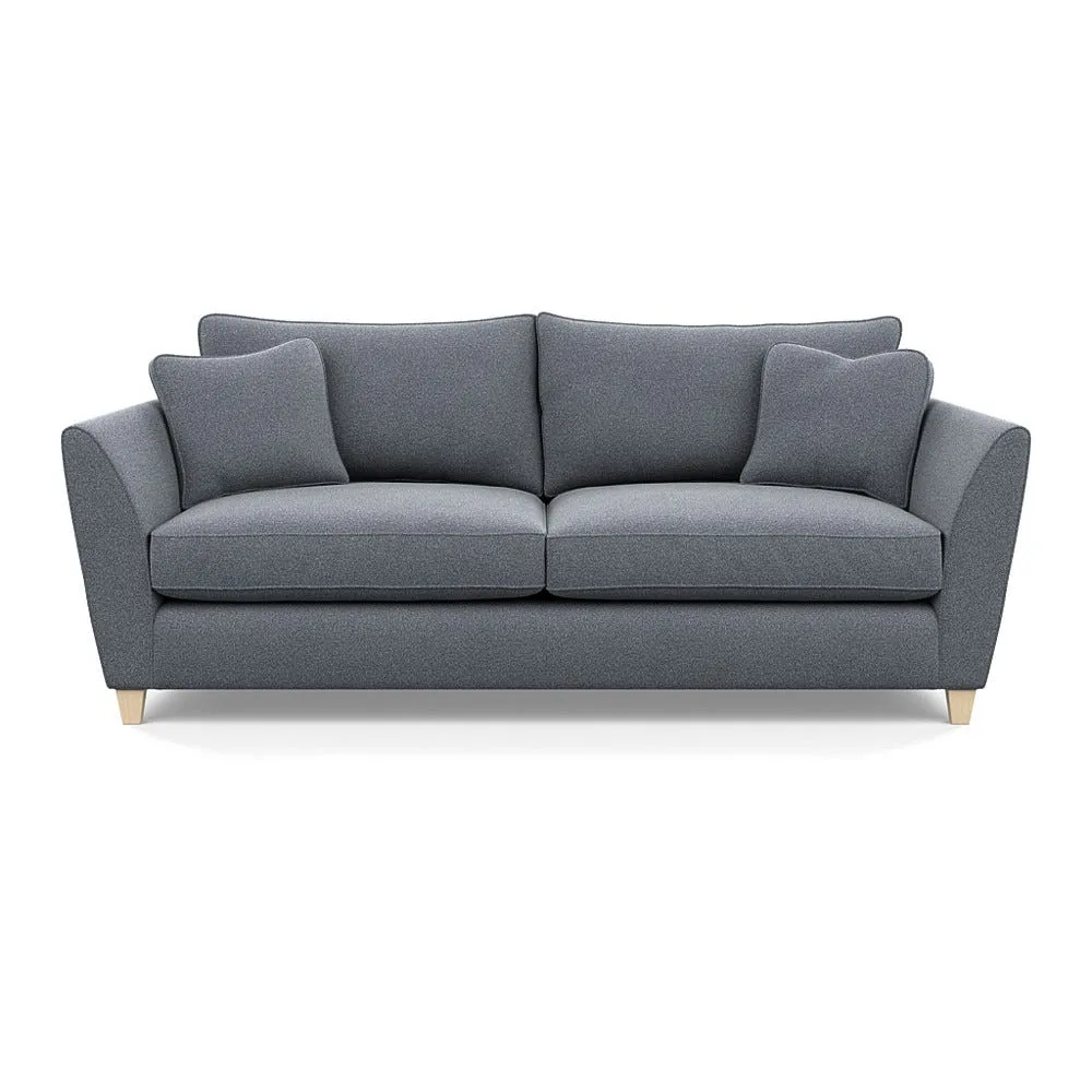 Heal's Torino 4 Seater Sofa Boucle Steel Natural Feet 1