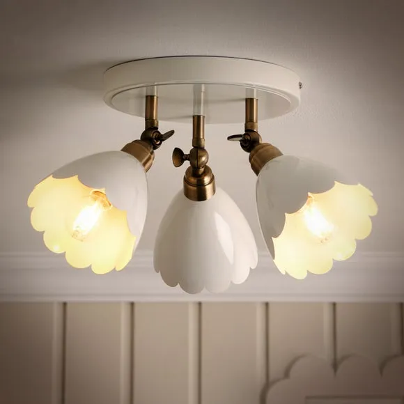 Remi Scalloped 3 Light Adjustable Spotlight 2