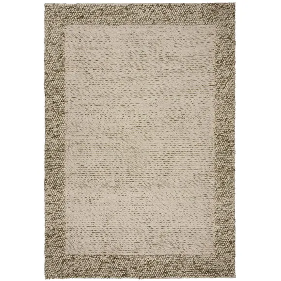Pebble Wool Border Rug 2