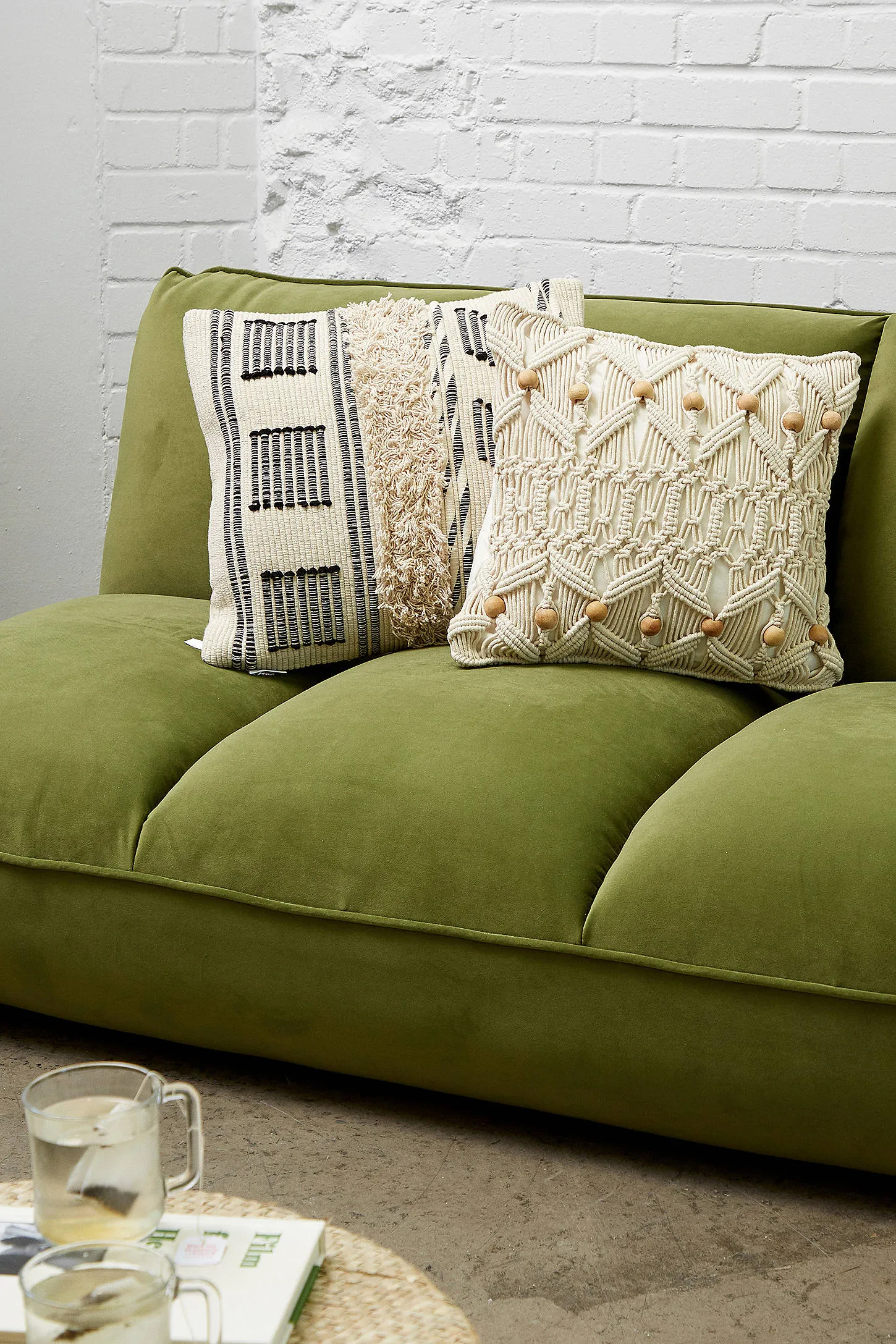 Theo Green Velvet XL Sofa Bed - Green 206cm x 100cm x 74cm 5