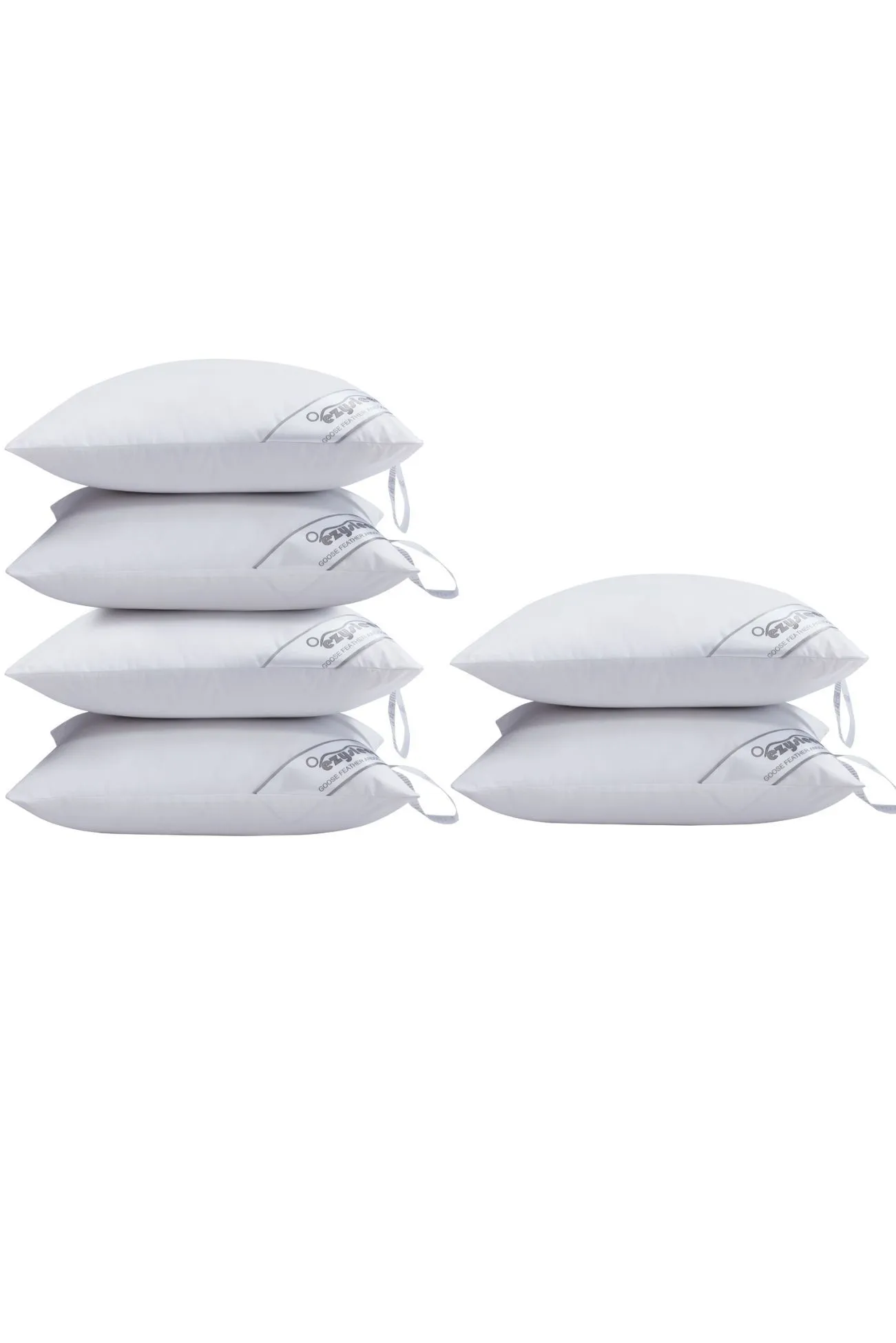 Ezysleep X2 Goose Feather & Down Cushion Inner Pads in White 3