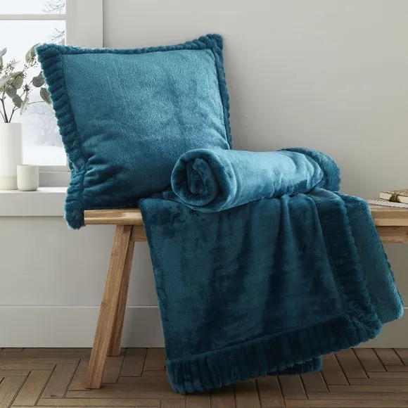 Catherine Lansfield Faux Velvet Cushion 5