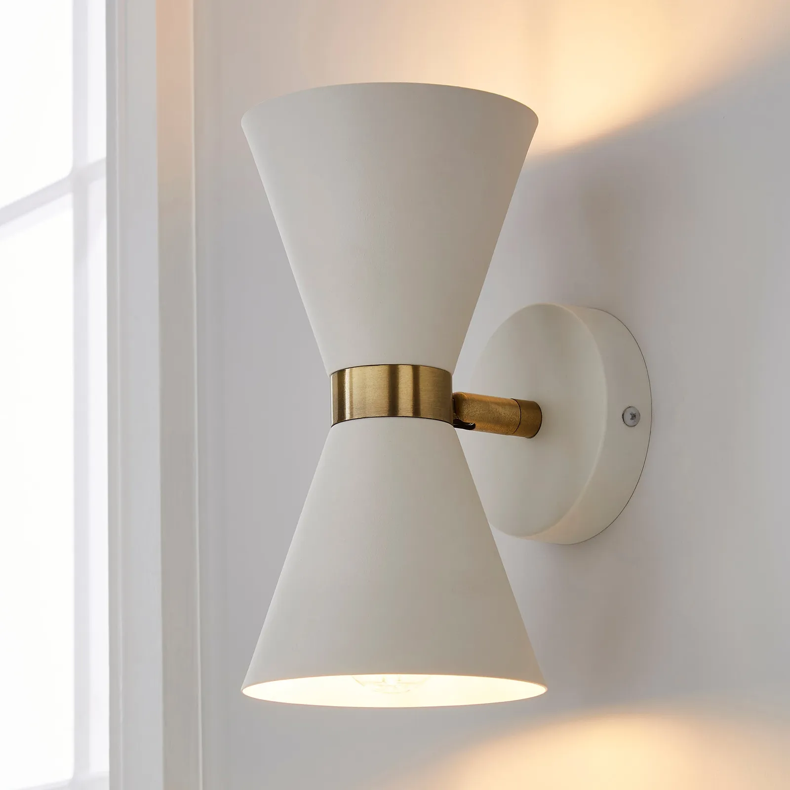 Archie Retro Head Dual Lit Wall Light 1