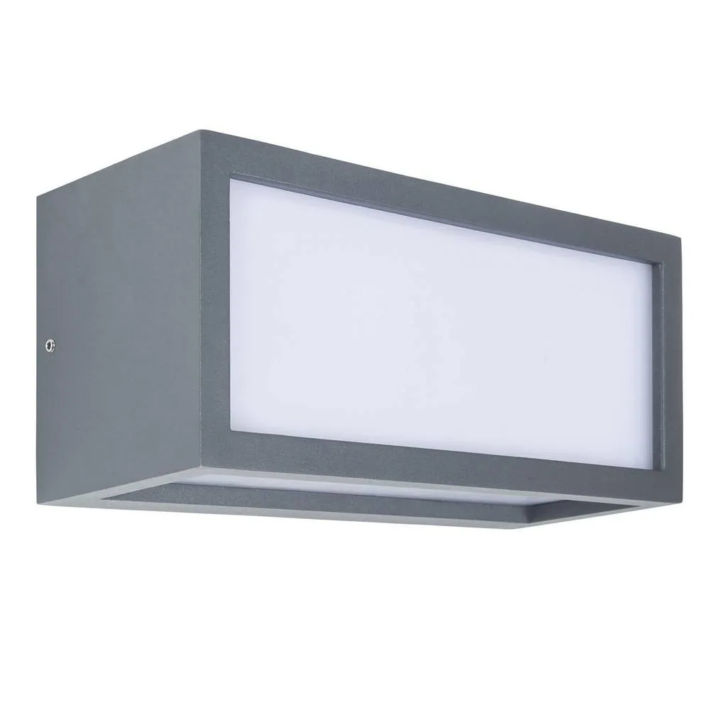 Netlighting Quanta Outdoor Flush Wall Lamp Black E27 15W IP54