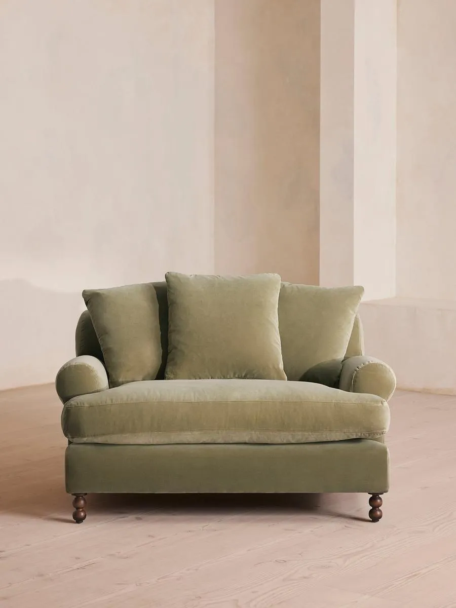 Audrey Loveseat, Velvet Lichen