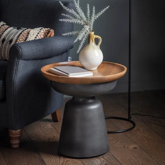Return - Marling Side Table, Black Mango Wood