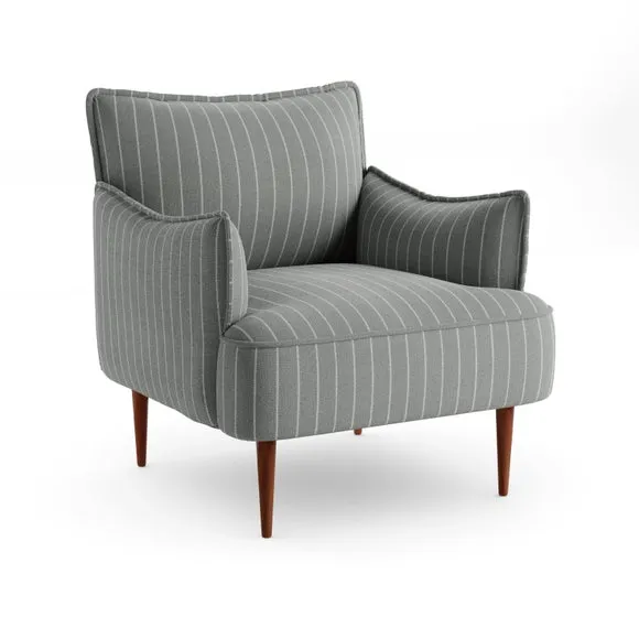 Rylee Brushed Pinstripe Occasional Armchair 6