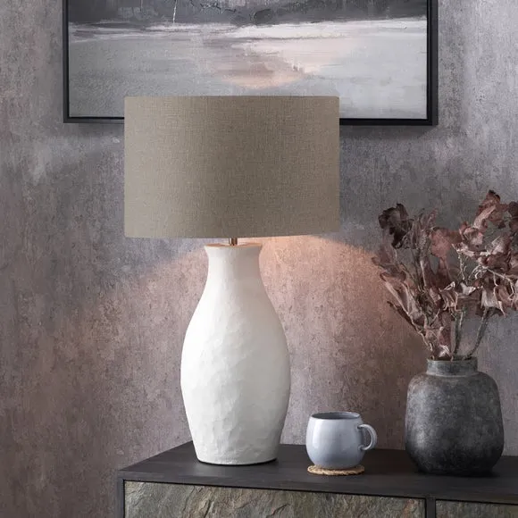 Pacific Lifestyle Eirene Textured Edward Table Lamp
