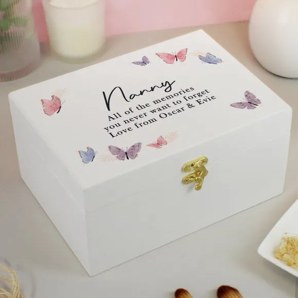 Personalised Butterfly Wooden Keepsake Box 3
