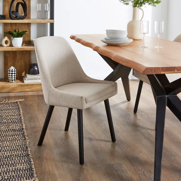 Eddie Dining Chair, Luna Fabric 1