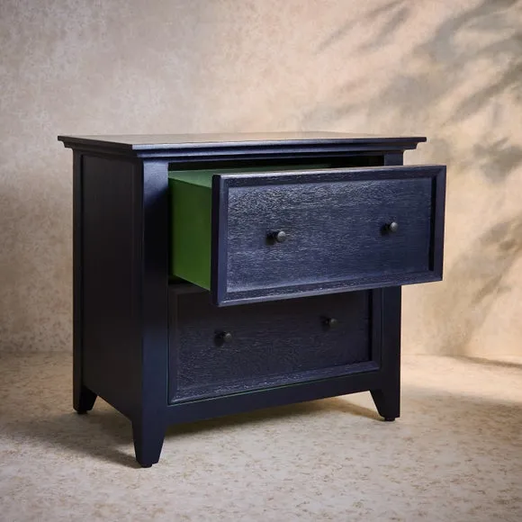 Origin of Colour 2 Drawer Wide Bedside Table 2