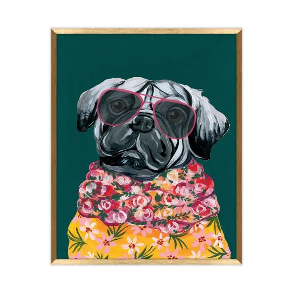 Artko Smug Pug by Yvette St Amant Framed Print 3