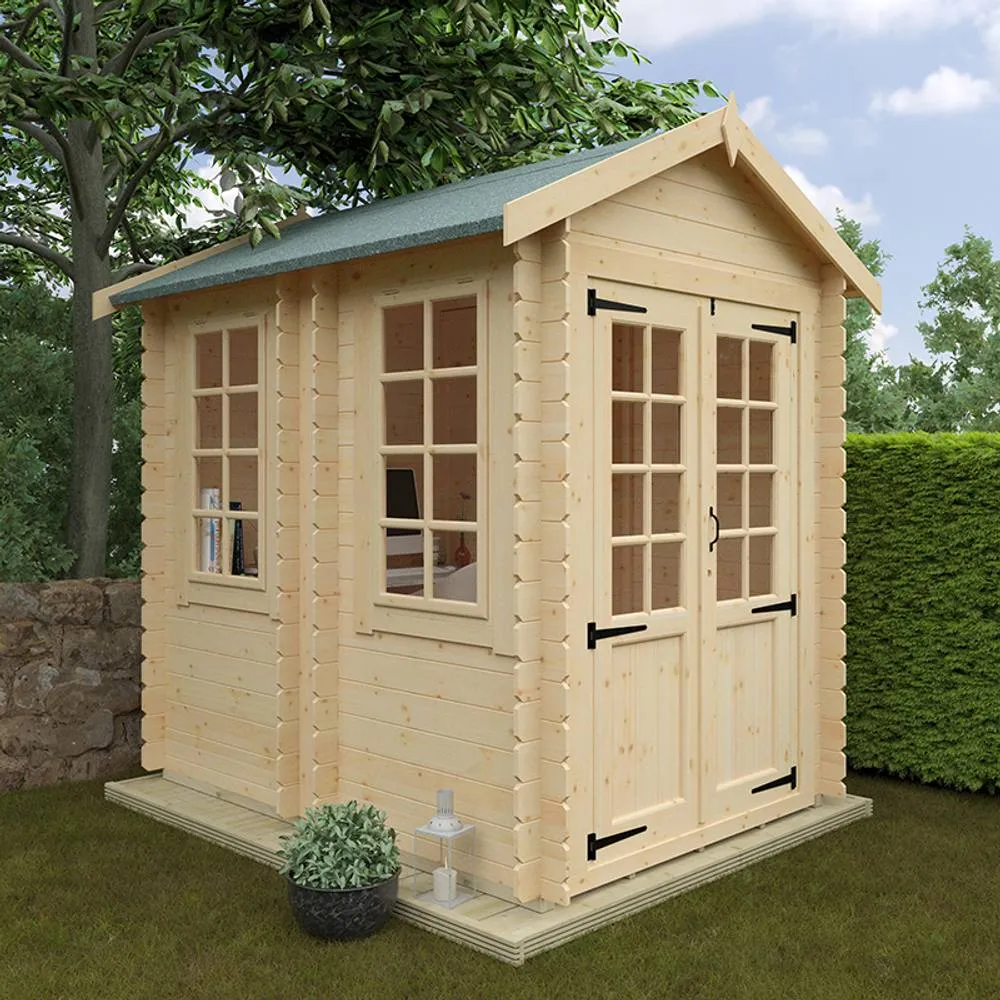 Buttercup Farm 8 x 6 Feet Georgia 19mm Flex - L230 x W175 x H231.7 cm - Natural 5