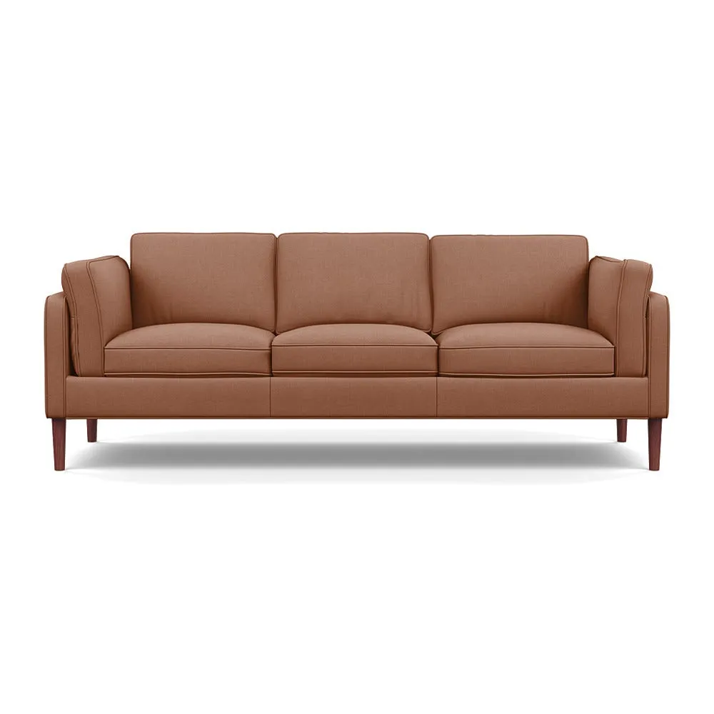 Heal's Sonno 4 Seater Siena Cotton Clay Walnut Feet