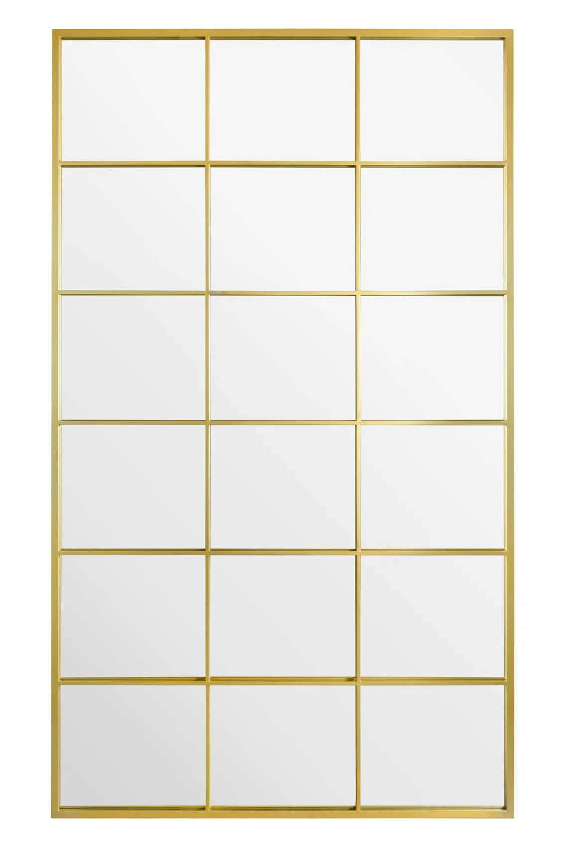 MirrorOutlet Gold Modern Window Leaner / Wall Mirror 79" X 47" 200CM X 120CM 2