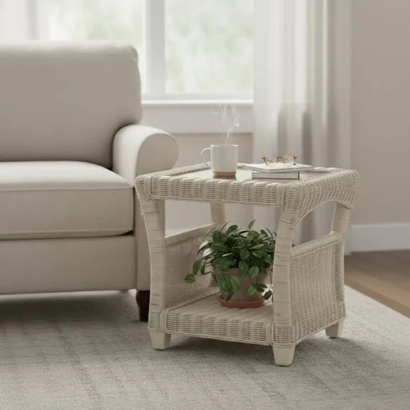 Desser Dijon Rattan Side Table