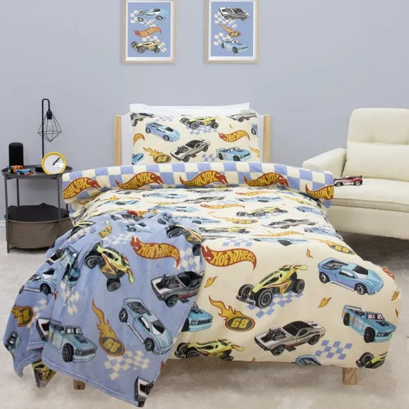 Hot Wheels Duvet Cover and Pillowcase Set