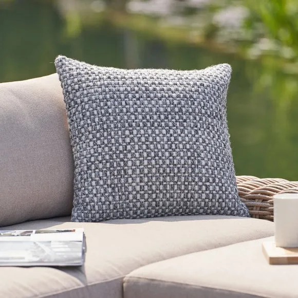 Set of 3 Basket Weave Square Scatter Cushions 6